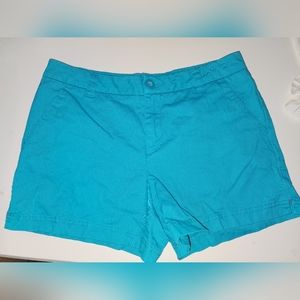 Aqua blue shorts, size 6